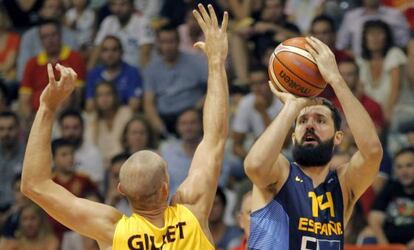 Mirotic durante el partido contra B&eacute;lgica de este lunes.