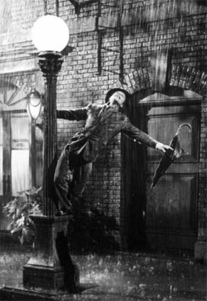 Gene Kelly en <i>Cantando bajo la lluvia.</i>