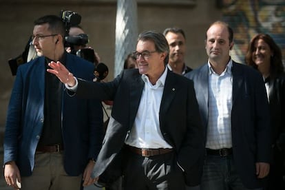 Current regional premier Artur Mas, pictured on Monday.