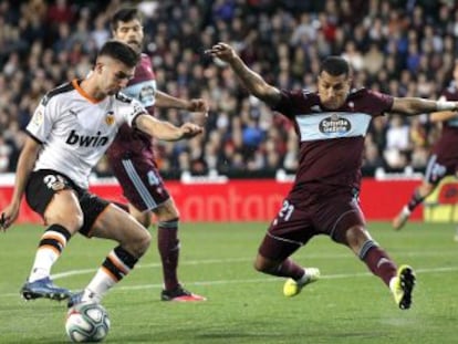 Soler desatasca a los de Celades con un gol en el minuto 77 y doblega a un Celta superior en muchas fases del partido