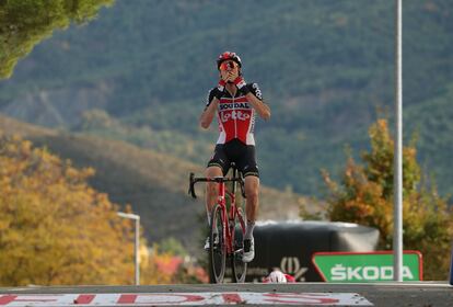 Tim Wellens, ganando en Sabiñánigo.