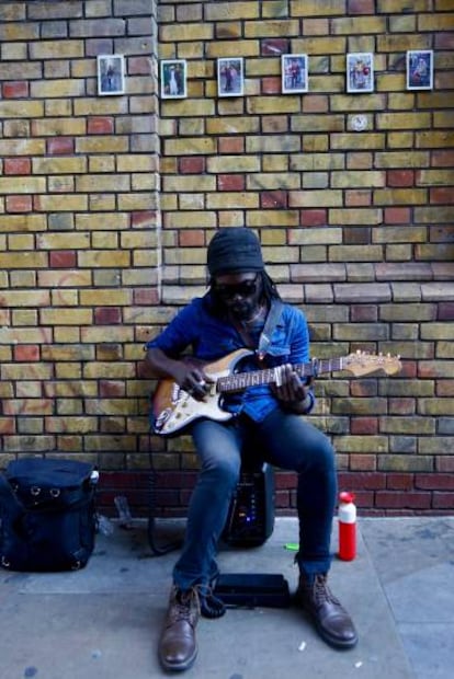 La música callejera es el alma de Shoreditch.