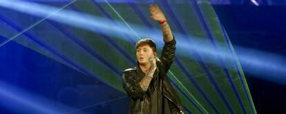 James Arthur, durante la gala de los Premios 40 Principales 2013.