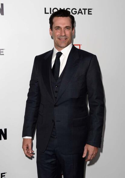 Así de elegante posaba Jon Hamm, Don Draper en la serie.