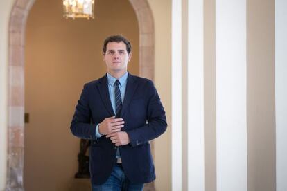 Albert Rivera, president de Ciutadans, al Parlament.