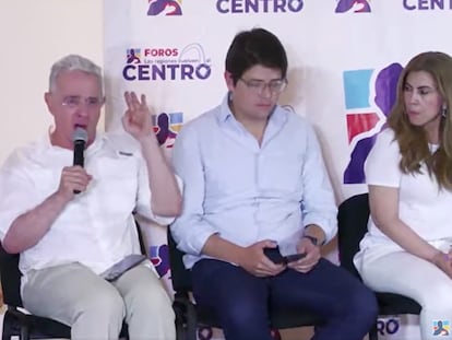 El ex presidente colombiano, Álvaro Uribe, durante un evento en Montería.
25 de febrero de 2023-