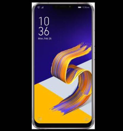 Pantalla frontal del ZenFone 5 de Asus.