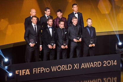 El once ideal de la FIFA.