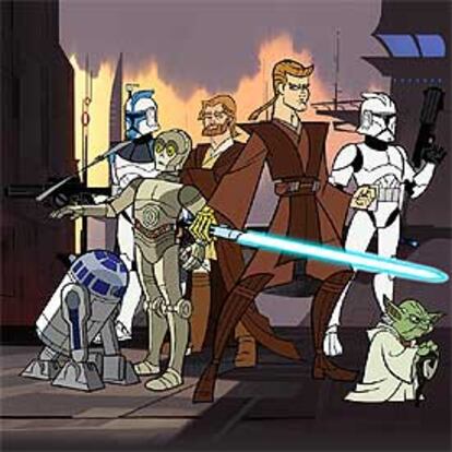 Imagen de la serie de animación <i>Star Wars: Las guerras clon.</i>