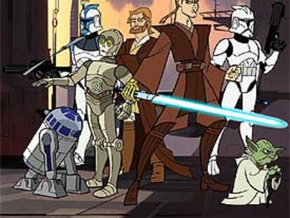 Imagen de la serie de animación <i>Star Wars: Las guerras clon.</i>