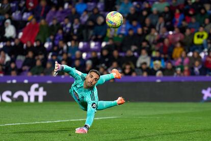 Sergio Asenjo, la temporada pasada cuando era el portero del Valladolid.