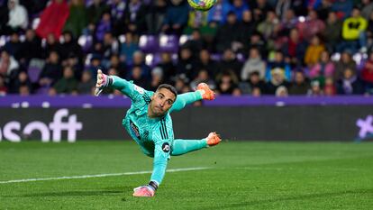 Sergio Asenjo, la temporada pasada cuando era el portero del Valladolid.