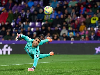 Sergio Asenjo, la temporada pasada cuando era el portero del Valladolid.