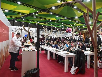 Degustaciones culinarias en el están de Castilla-La Mancha, este sábado.