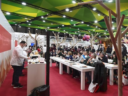 Degustaciones culinarias en el están de Castilla-La Mancha, este sábado.