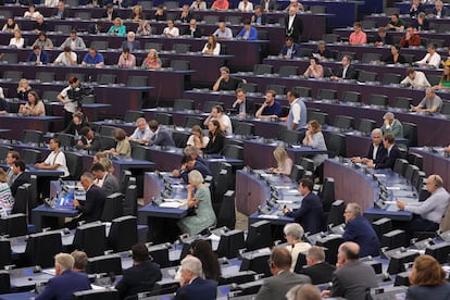 Plenary session of the European Parliament in Strasbourg.