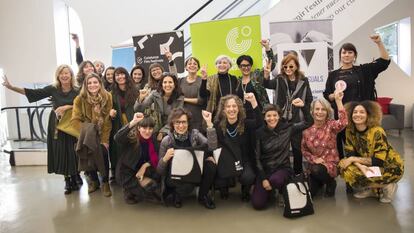 El colectivo Dones Visuals, unos de los ganadores del premio Ciutat de Barcelona.