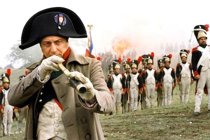 Clavier, encarnando a Napoleón en la miniserie de 2002.
