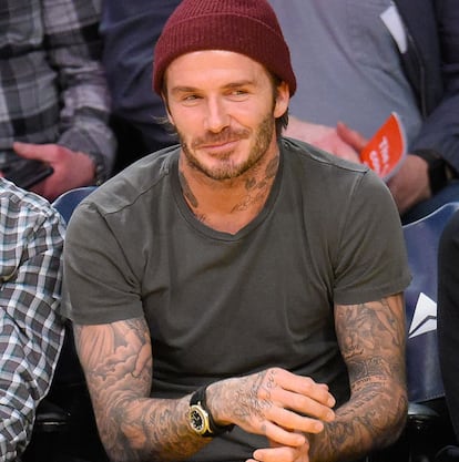 David Beckham, un fanático de los tatuajes.