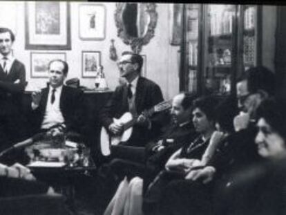 Els futurs Jutges, el 18 de mar&ccedil; del 1962, a casa del pare de Miquel Porter. 
