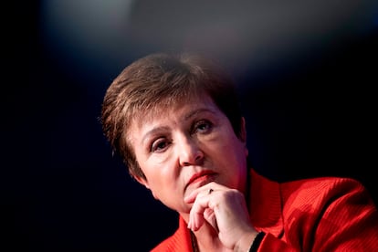 La directora del FMI, Kristalina Georgieva, en un evento en Washington DC, en febrero de 2020.