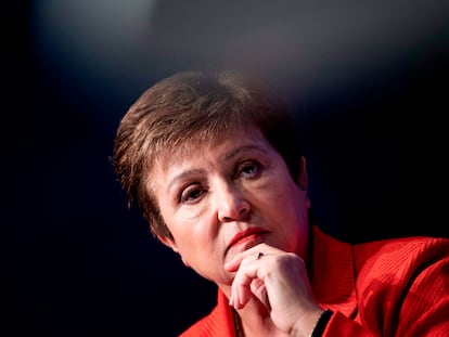 La directora del FMI, Kristalina Georgieva, en un evento en Washington DC, en febrero de 2020.