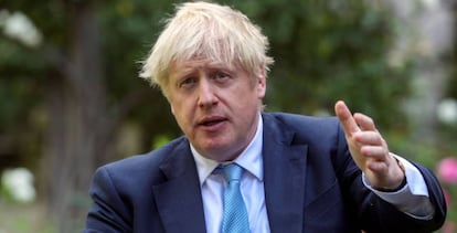 El primer ministro británico, Boris Johnson, este lunes.