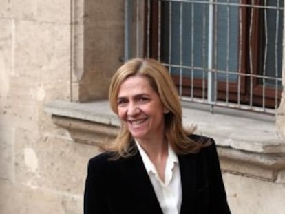 La infanta Cristina llega a los juzgados de Palma de Mallorca.