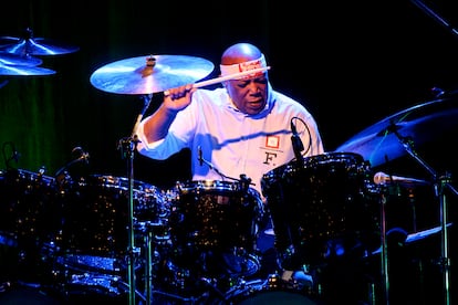 Billy Cobham en el Teatro Fernán Gómez, durante su presentación el 18 de noviembre de 2022 durante el Jazz Madrid.