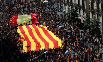 La manifestació de Societat Civil de diumenge.