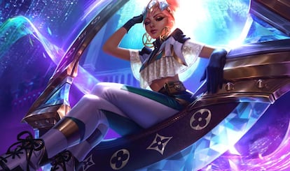 Qiyana, personaje de 'League of Legends', viste en esta imagen un modelo de Louis Vuitton que se puede adquirir en la 'boutique' del videojuego.