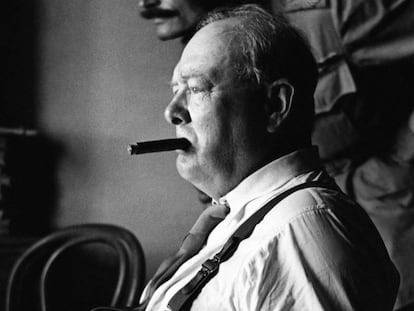 Winston Churchill em Florença em 1944