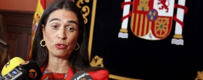 La delegada del Gobierno en Canarias, María del Carmen Hernández Bento, el 6 de noviembre.