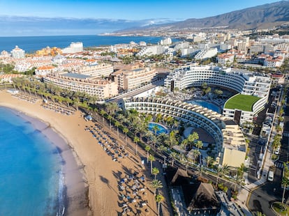 Vista aérea del complejo Mare Nostrum, en Tenerife, adquirido por Spring Hotels por 430 millones.