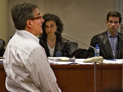 Jordi Ausàs, durante el juicio por contrabando de tabaco.