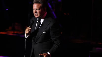 El cantante Luis Miguel, durante una actuación.