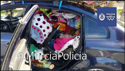 Foto divulgada por la polica local de Murcia.