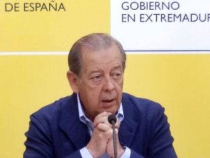 Alejandro Ram&iacute;rez del Molino, en la rueda de prensa en la que ha anunciado su dimisi&oacute;n.