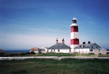 El famoso faro cuadrado de Bardsey.