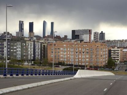 Promociones residenciales en el nuevo barrio de San Chinarro en Madrid. 