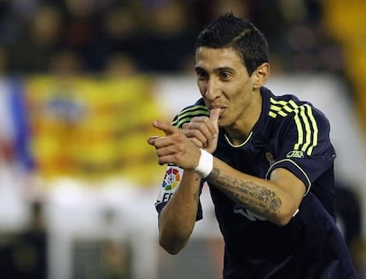 Di María celebra uno de sus goles