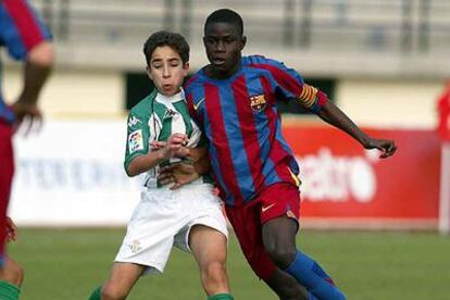 Imagen del Betis-Barcelona, disputado ayer.