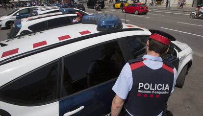 Una patrulla de los Mossos.