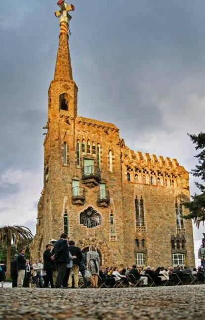 Obertura al públic de la Torre Bellesguard, el 2013.