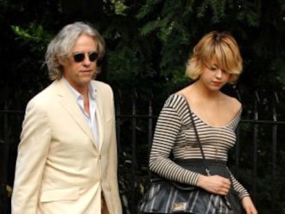 Peaches Geldof y su padre, el músico irlandés Bob Geldof, en una imagen de archivo.