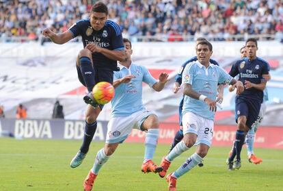 Casemiro, ayer en Bala&iacute;dos contra el Celta