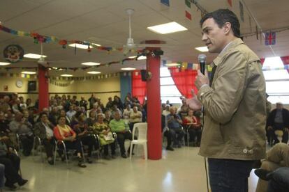 Pedro Sánchez, en un acte ahir a Tarragona.