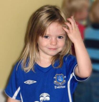 Madeleine McCann, con tres años.