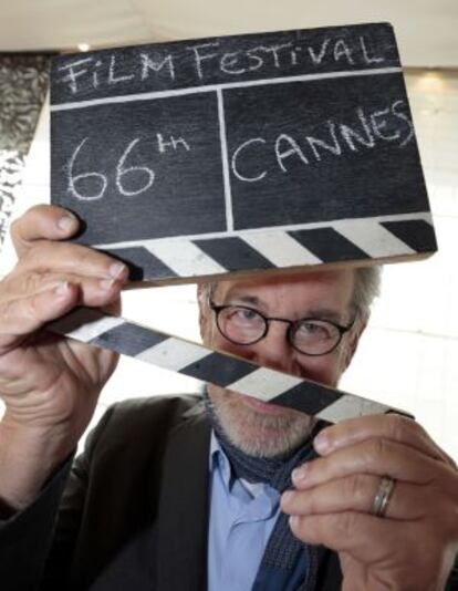 El director Steven Spielberg, a su llegada a Cannes.