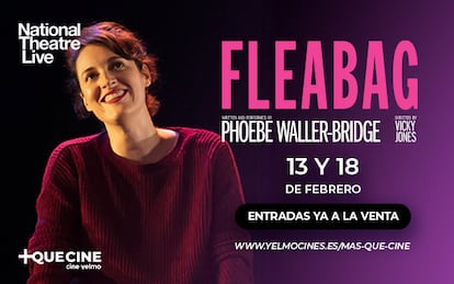 Cartel promocional de la proyección 'Fleabag', escrita e interpretada por Phoebe Waller-Bridge y dirigida por Vicky Jones.